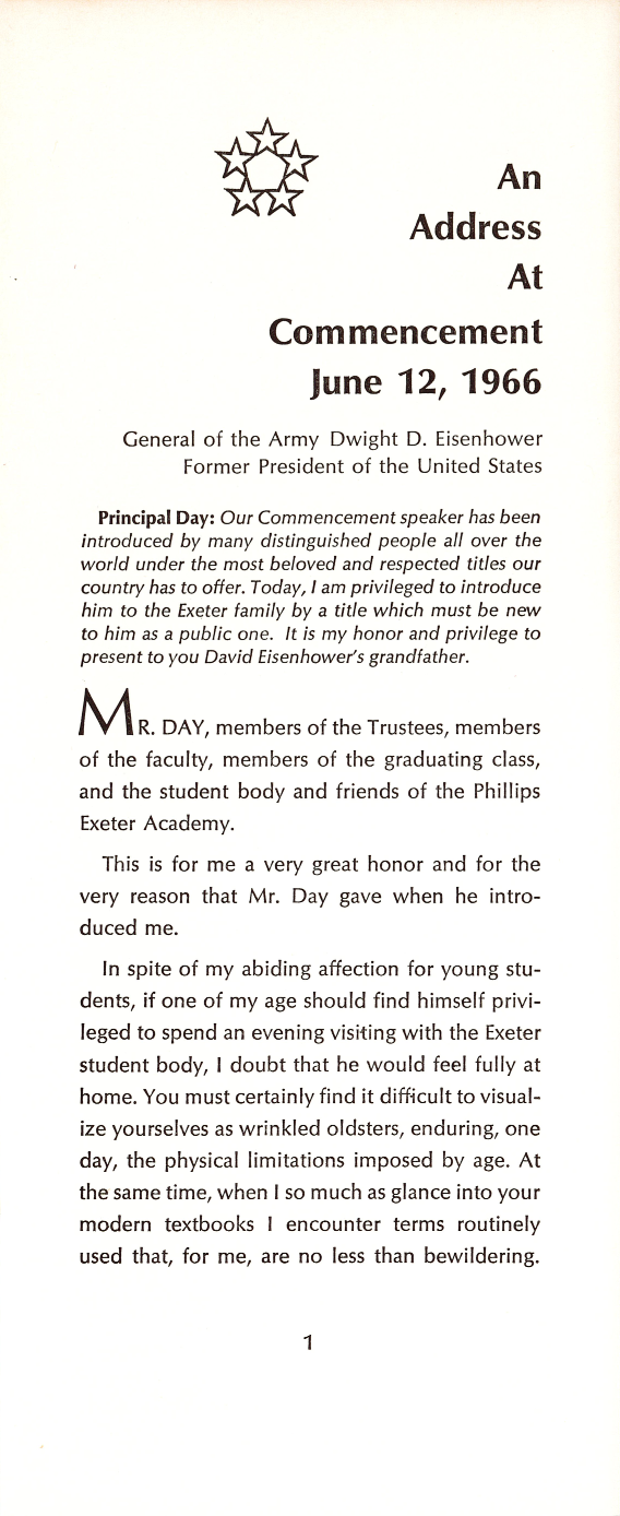 Eisenhower Commencement Address 1966 - Page 3